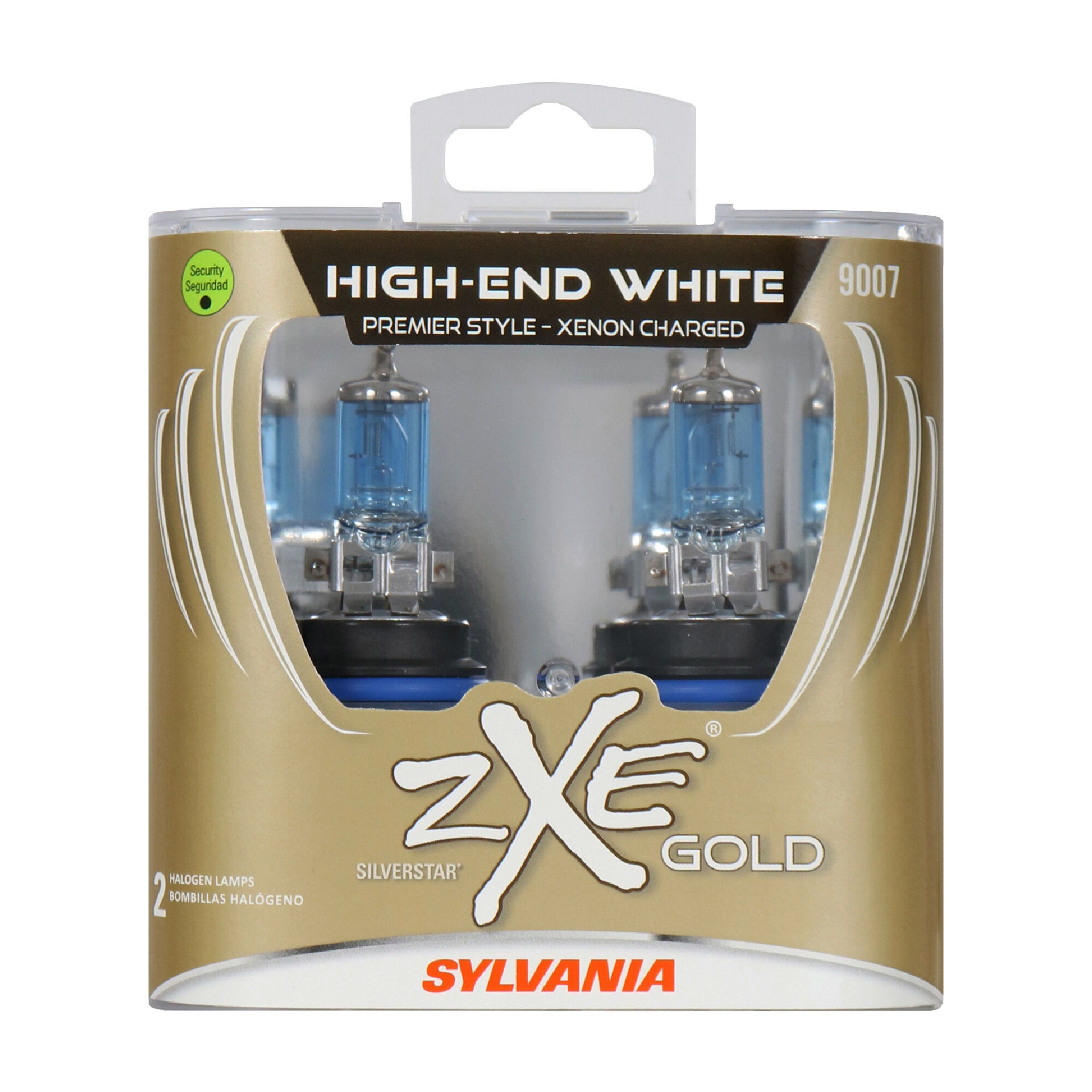SYLVANIA 9007 SilverStar zXe Gold Halogen Headlight Bulb, 2 Pack
